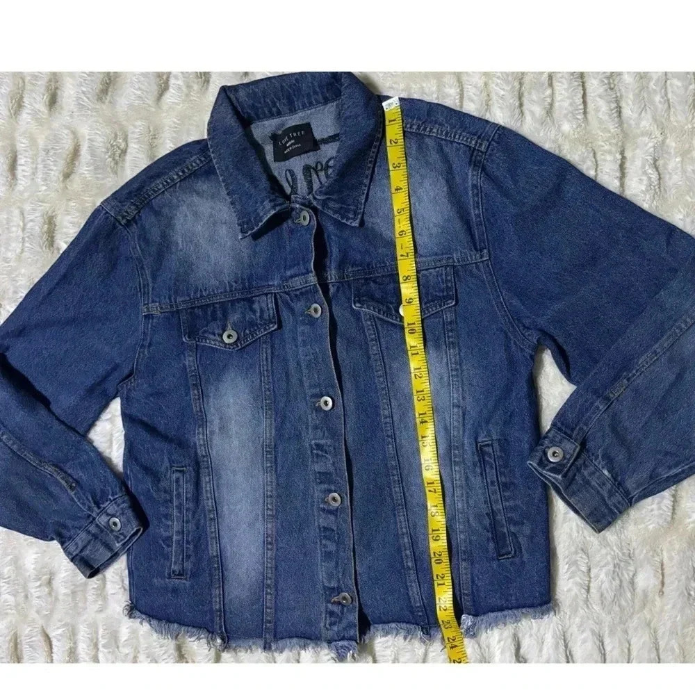 LOVE TREE Women’s Denim Embroidered Tiger Jacket - Picture 12 of 13